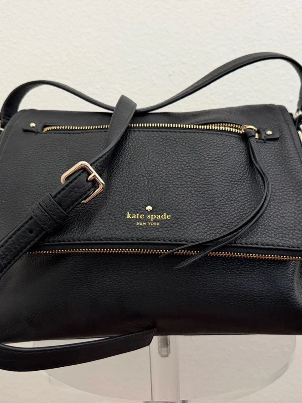 kate spade Black cobble hill toddy Pebbled Leather Shoulder Bag crossbody - Picture 3 of 7